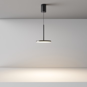 Pendul LED Plato negru Maytoni, D18, 12W
