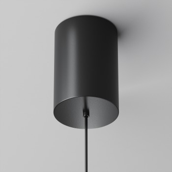 Pendul LED Plato negru Maytoni, D18, 12W