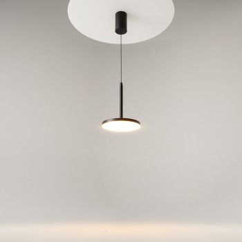 Pendul LED Plato negru Maytoni, D18, 12W