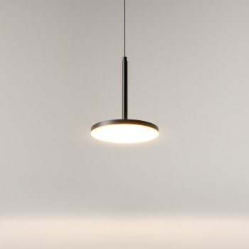 Pendul LED Plato negru Maytoni, D18, 12W