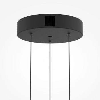 Pendul LED Bassa negru Maytoni, D45, 20W, brown