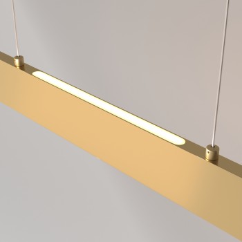 Lustră LED Step auriu mat Maytoni, H100, 30W