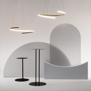 Lustră LED Curve alamă Maytoni, D60, 31W