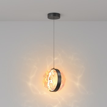 Pendul LED Misterio negru Maytoni, D18, 6W