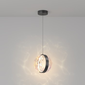 Pendul LED Misterio negru Maytoni, D18, 6W