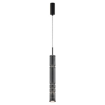 Pendul LED Ordo negru Maytoni, D8, 8W, H384, smoky