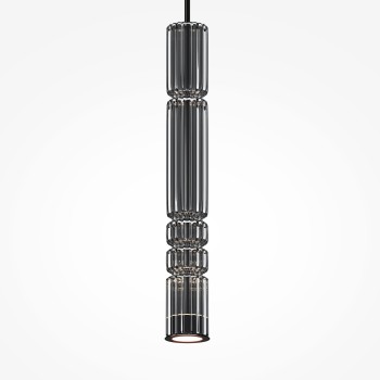 Pendul LED Ordo negru Maytoni, D8, 8W, H384, smoky