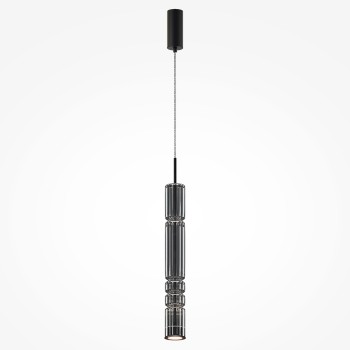 Pendul LED Ordo negru Maytoni, D8, 8W, H384, smoky