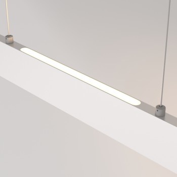 Lustră LED Step alb Maytoni, H100, 23W