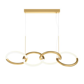 Lustră LED Node auriu Maytoni, H120, 40W