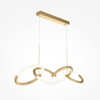 Lustră LED Node auriu Maytoni, H120, 40W