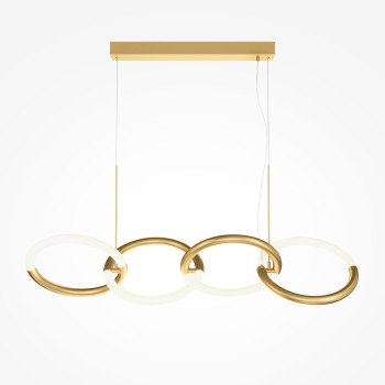 Lustră LED Node auriu Maytoni, H120, 40W