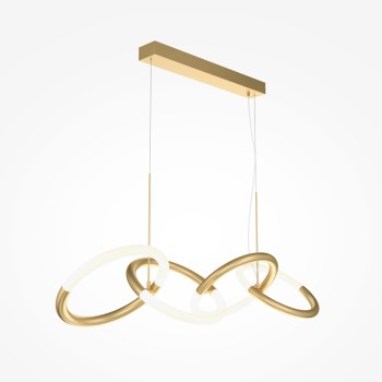 Lustră LED Node auriu Maytoni, H120, 40W