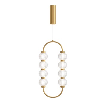 Pendul LED Amulet auriu Maytoni, H374, 16W