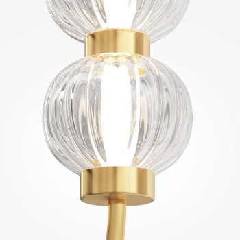 Pendul LED Amulet auriu Maytoni, H374, 16W