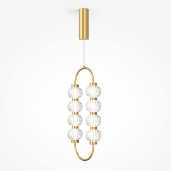 Pendul LED Amulet auriu Maytoni, H374, 16W