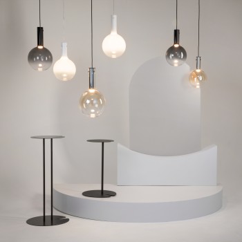 Pendul LED Nebula negru Maytoni, D20, 4W