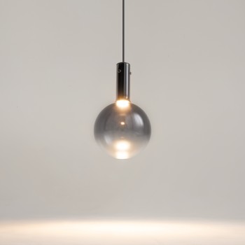 Pendul LED Nebula negru Maytoni, D20, 4W
