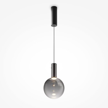 Pendul LED Nebula negru Maytoni, D20, 4W