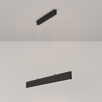 Pendul LED Step negru Maytoni, H100, 23W, 3000K