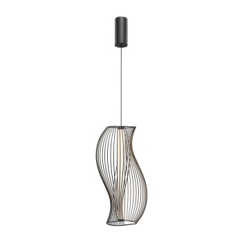 Pendul LED Shadows of the past negru Maytoni, H352, 20W