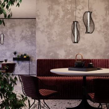 Pendul LED Shadows of the past negru Maytoni, H352, 20W