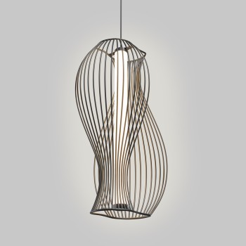 Pendul LED Shadows of the past negru Maytoni, H352, 20W