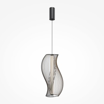 Pendul LED Shadows of the past negru Maytoni, H352, 20W