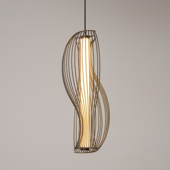 Pendul LED Shadows of the past negru Maytoni, H352, 20W