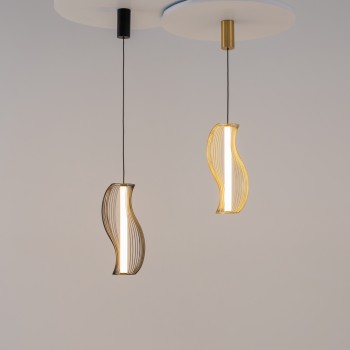 Pendul LED Shadows of the past negru Maytoni, H352, 20W