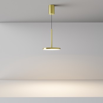 Pendul LED Plato alamă Maytoni, D18, 12W