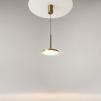 Pendul LED Plato alamă Maytoni, D18, 12W