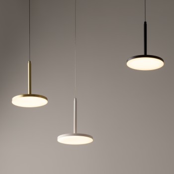 Pendul LED Plato alamă Maytoni, D18, 12W
