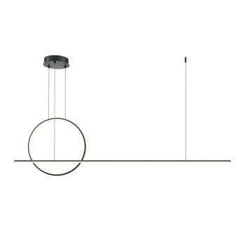 Lustră LED Halo negru Maytoni, H304, 40W