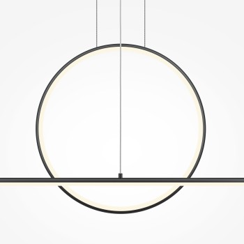 Lustră LED Halo negru Maytoni, H304, 40W