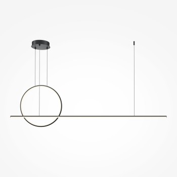 Lustră LED Halo negru Maytoni, H304, 40W