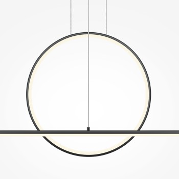 Lustră LED Halo negru Maytoni, H304, 40W