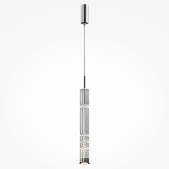 Pendul LED Ordo crom Maytoni, D8, 8W, H384
