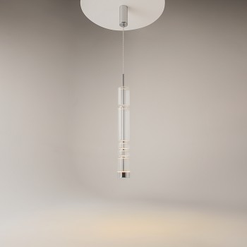 Pendul LED Ordo crom Maytoni, D8, 8W, H384