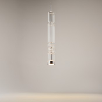Pendul LED Ordo crom Maytoni, D8, 8W, H384
