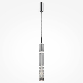 Pendul LED Ordo crom Maytoni, D8, 8W, H384