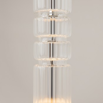Pendul LED Ordo crom Maytoni, D8, 8W, H384