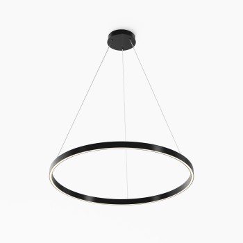 Lustră LED Rim negru Maytoni, D80, 51W