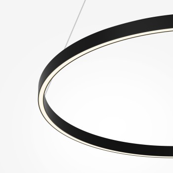 Lustră LED Rim negru Maytoni, D80, 51W