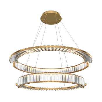 Pendul LED Krone auriu Maytoni, D80, 90W