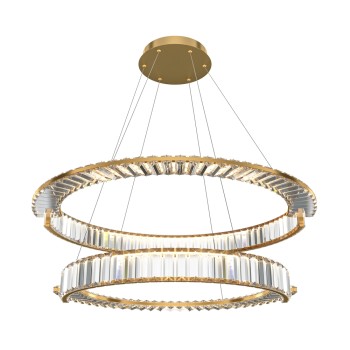 Lustră LED Krone auriu Maytoni, D80, 90W