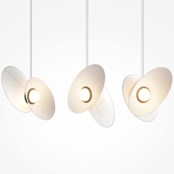 Pendul LED Evolution negru Maytoni, H347, 9W, white