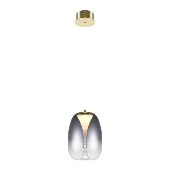 Pendul LED Splash auriu Maytoni, D20, 7W, smoky