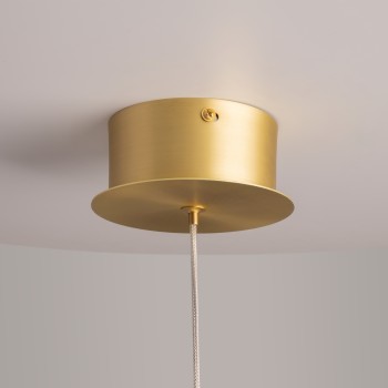Pendul LED Splash auriu Maytoni, D20, 7W, smoky