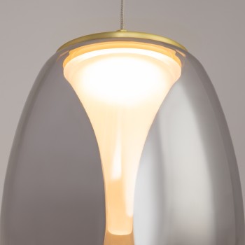 Pendul LED Splash auriu Maytoni, D20, 7W, smoky